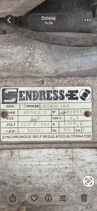 Agregat, generator -5kVA