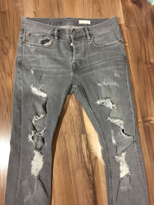 Allsaints 31/30 зауженые джинсы мужские рваные премиум Lee