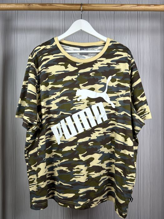 Puma Camo Big Logo камуфляжна футболка з гарним дизайном Розмір XXL