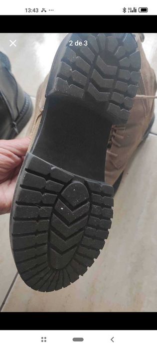 Botas em pele como novas n° 34