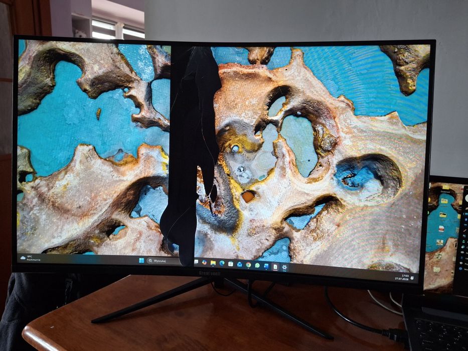 Monitor 27" Grear Voell uszkodzony