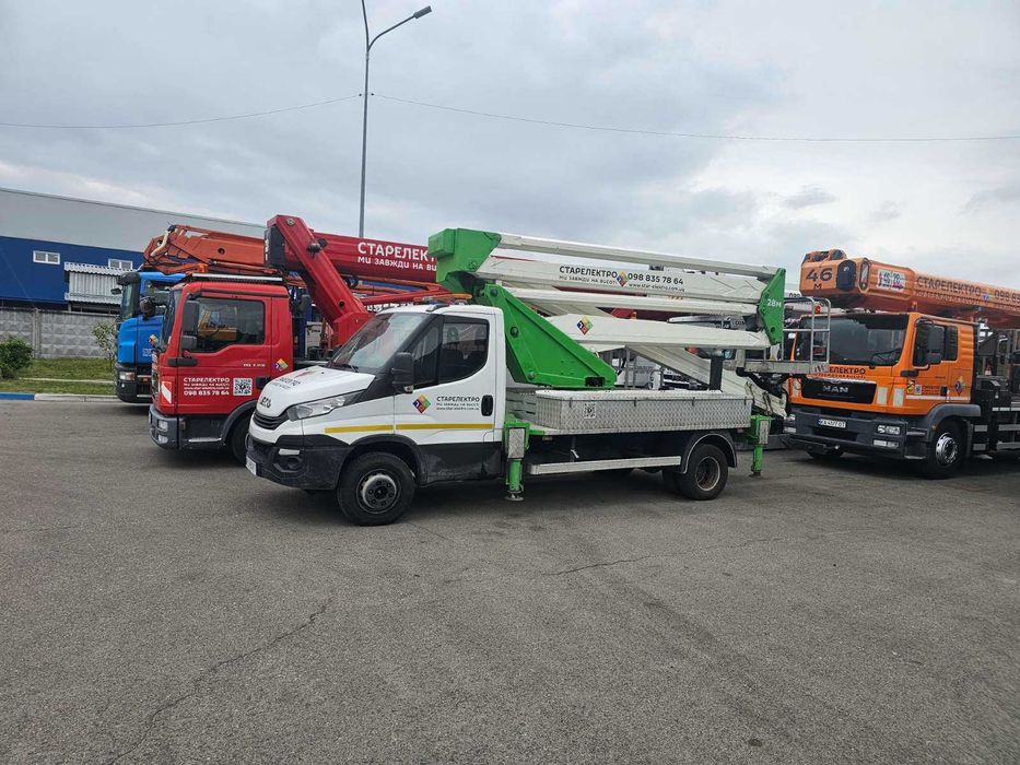 Автовишка з висотою підйому 28 метрів. Iveco Daily. 2020