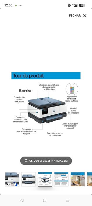 Impressora OfficeJet pro8125E