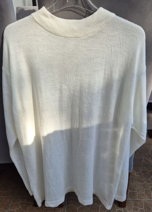 Biały półgolf damski duży roz 3XL/4XL