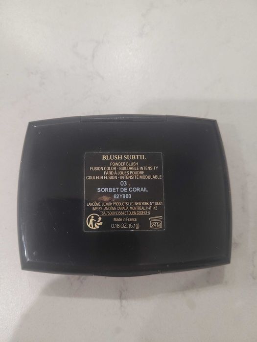 Róż do policzków Lancome blush subtil kolor 03 sorbet de corail