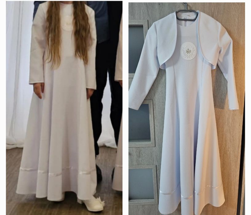 Alba komunijna dla dziewczynki dla bliźniaczek