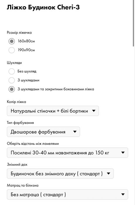 Ліжко будинок Cheri від TEKSTURA HOME