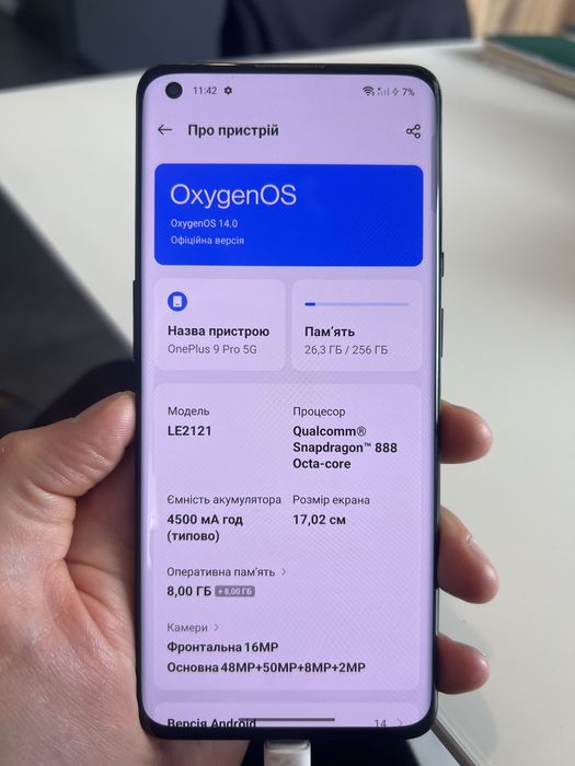 One plus 9 pro 5G 2sim