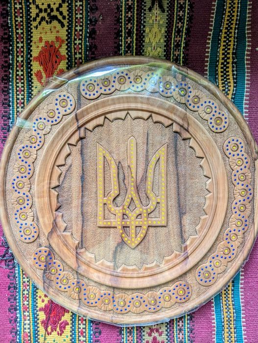 Тарілка різьблена 28