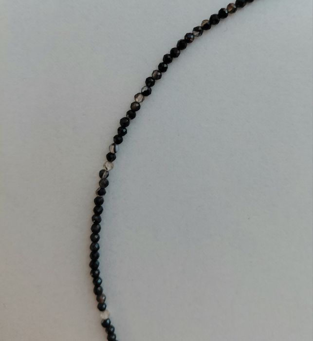 Naszyjnik handmade z kamieni naturalnych - agat czarny