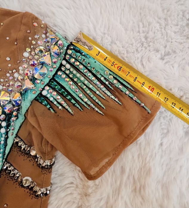 Strój do gimnastyki artystycznej kamienie Swarovski