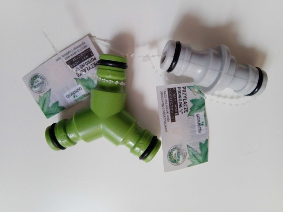 14x przyłącze 7x podwójne 7x potrójne do węża ogrodowego 1/2" gardenic