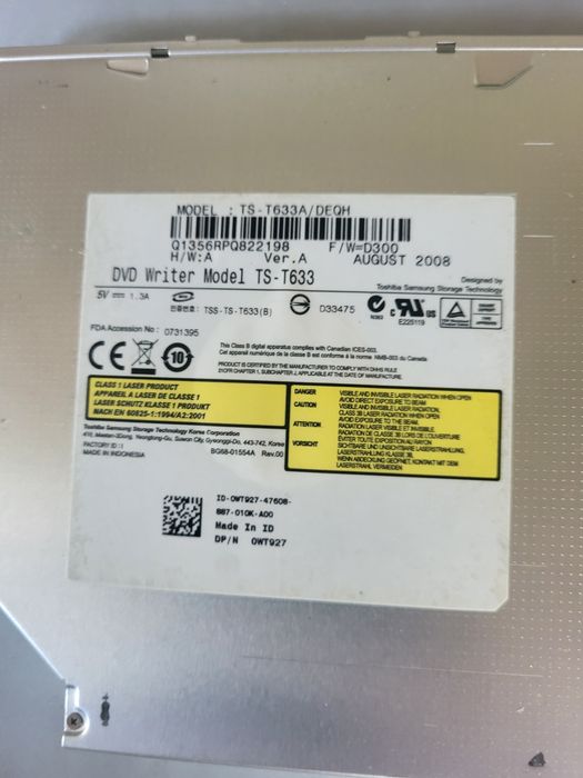 Sprzedam napęd DVD do laptopa DELl studio 1535 PP33L.