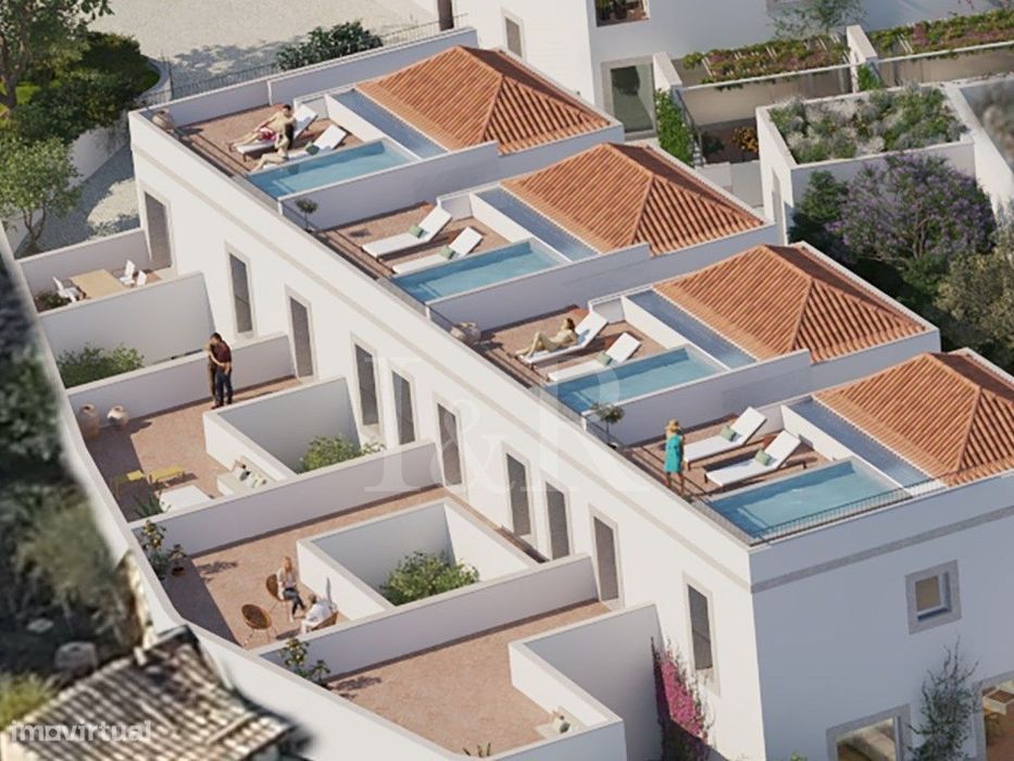 Villa T3 com piscina no rooftop no centro de Tavira, Algarve