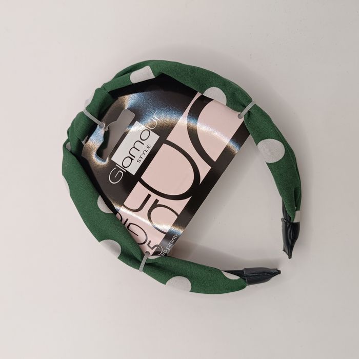 Opaska do włosów w groszki