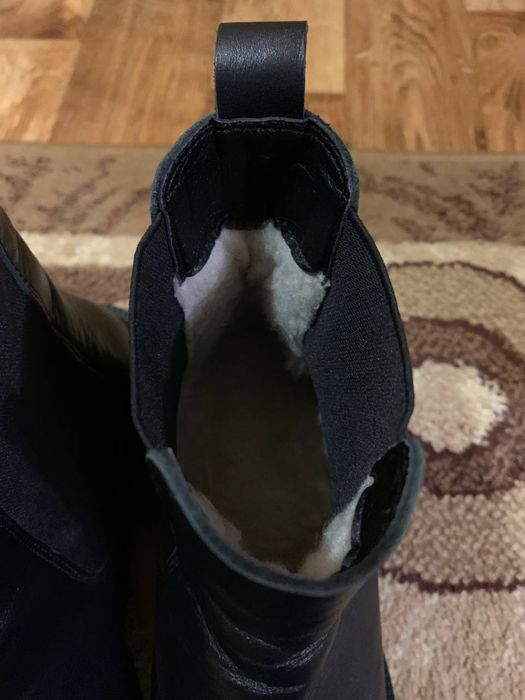 Зимові шкіряні жіночі ботинки