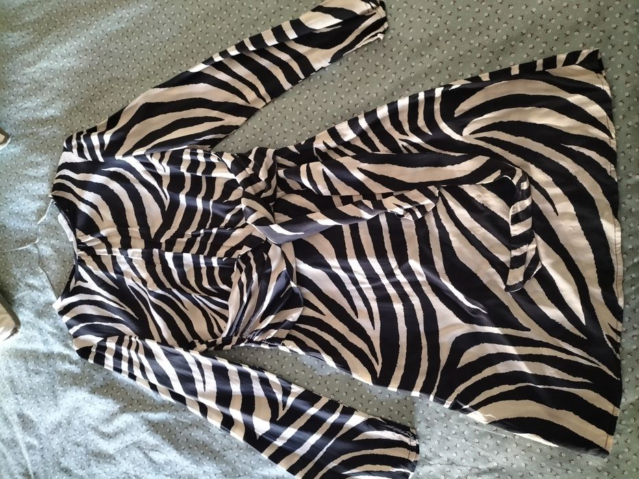 Vestido tipo zebra Mango