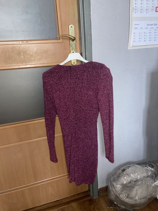 Brokatowa Sukienka Bershka S Viral Hit Sylwester Impreza Święta