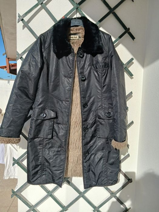 Casaco impermeável forrado a pêlo