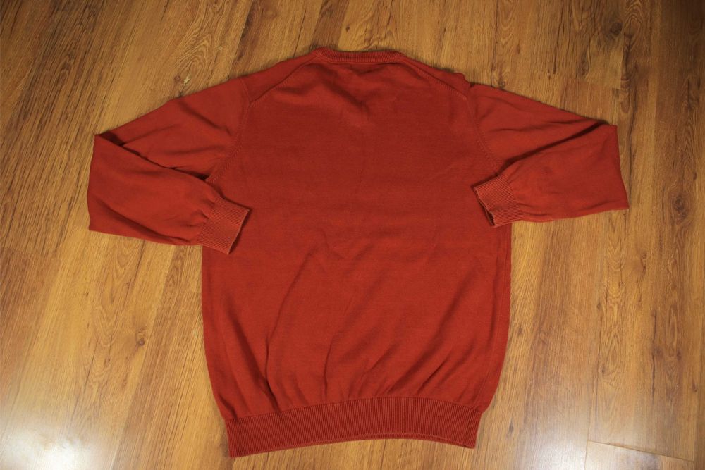 Sweter US Polo Assn r. L dekolt V bawełniane męski