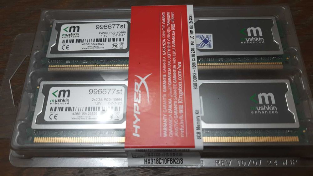 Память DDR3 SDRAM 2*2gb PC3-10666