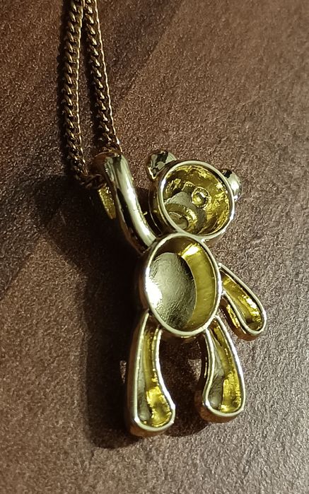 Naszyjnik miś, stal nierdzewna