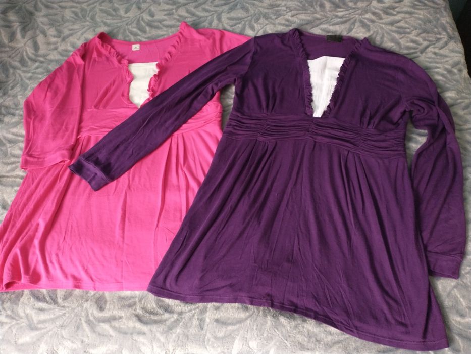 Bluzki, tuniki ciążowe R. 42  XL  2 szt.