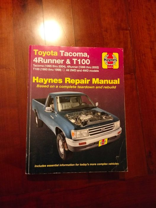 Haynes - Toyota Tacoma, 4 runner e T100 (4 cil.. e V6 incluídos)