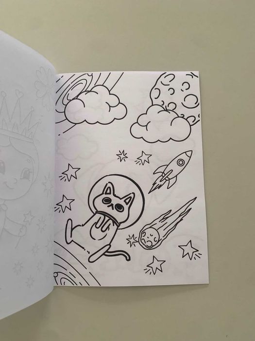 Caderno de colorir infantil A5 Projeto Patas Invisíveis (60 desenhos)