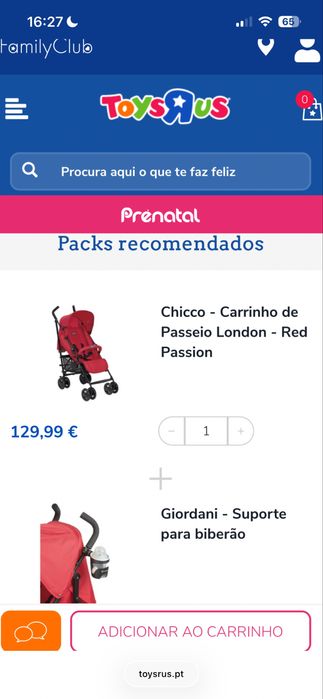 Carrinho Chicco Modelo 10878 T02