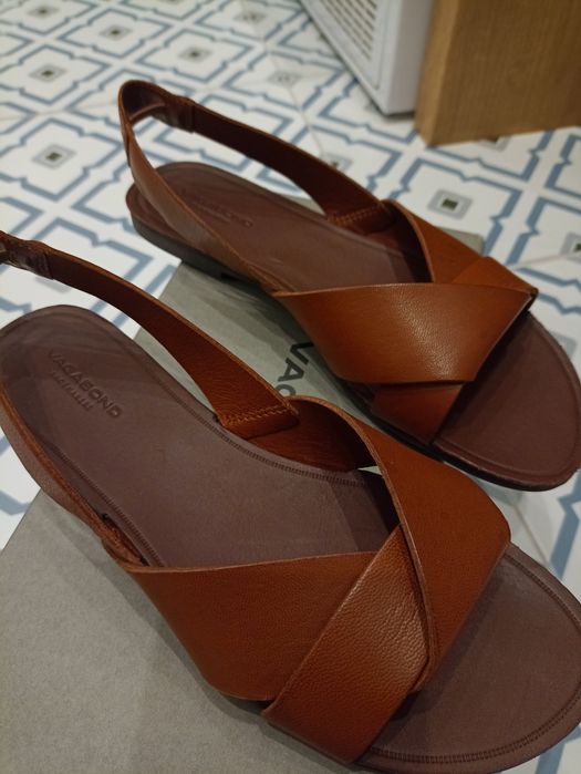 Sandały skórzane damskie vagabond 36