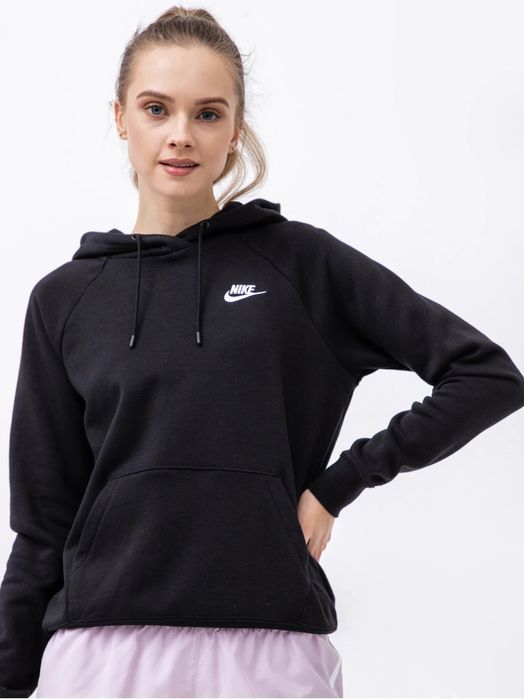 Женская кофта худи свитшот лонгслив NIKE Sportswear ESSENTIAL Black