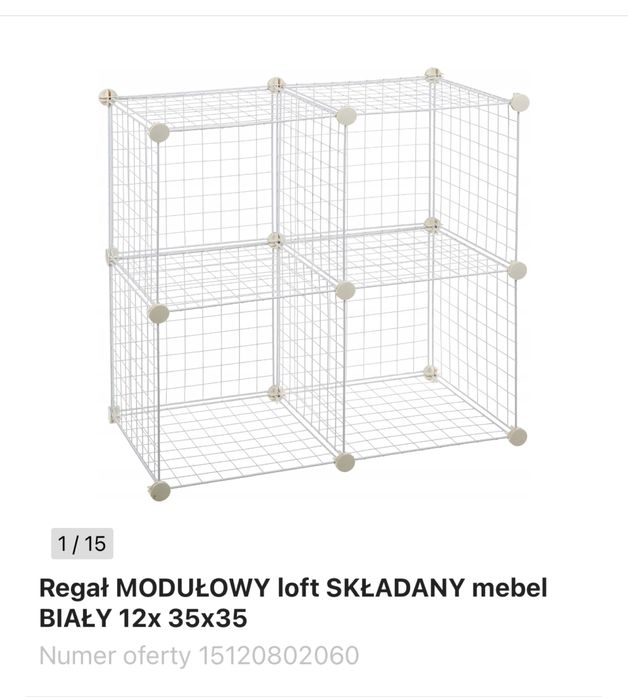 Regał modułowy składany 24 sztuk