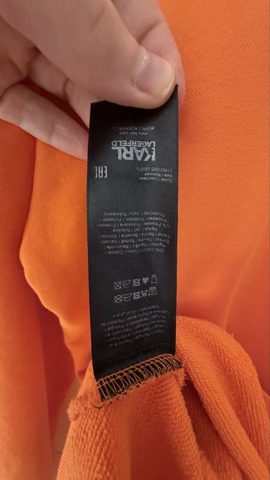 Bluza Karl Lagerfeld – pomarańczowa, rozmiar L