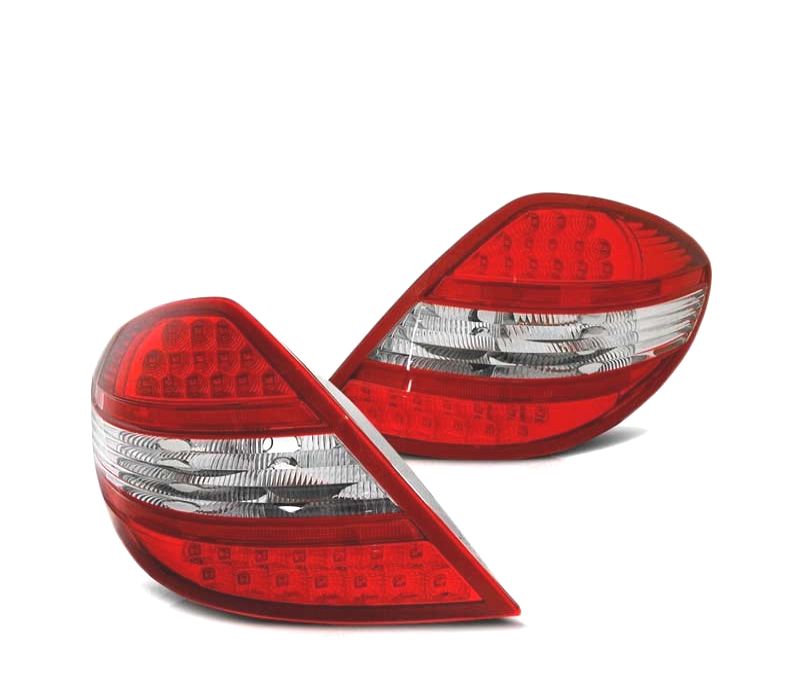 FAROLINS TRASEIROS LED PARA MERCEDES R171 SLK 04-11 VERMELHO BRANCO