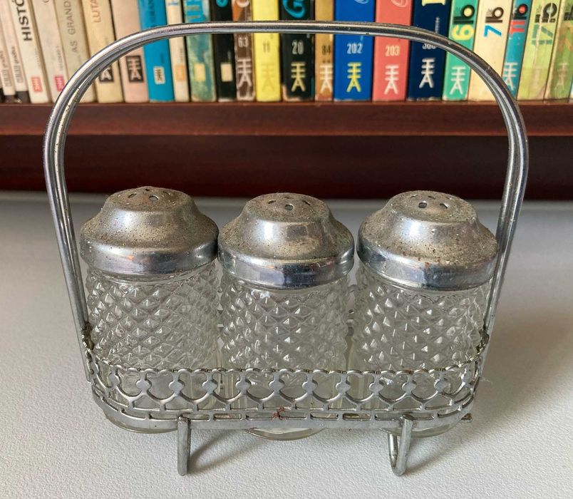 Conjunto de 3 Saleiros / Pimenteiros