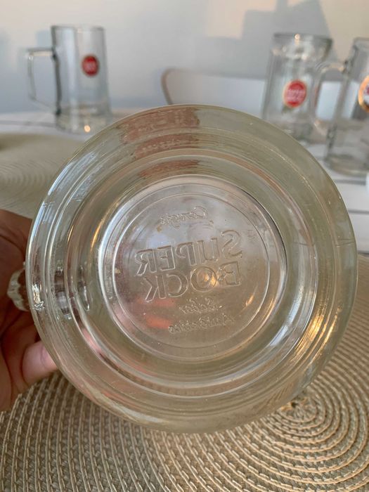 Caneca Cerveja Super Bock Sabor Autêntico 50cl Crisal