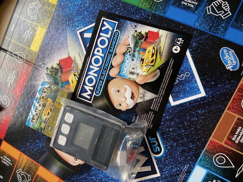 Jogo de Tabuleiro HASBRO Monopoly Super Electronic Banking)