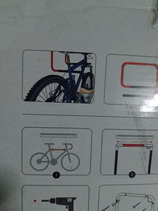 Suporte de parede para até duas bicicletas