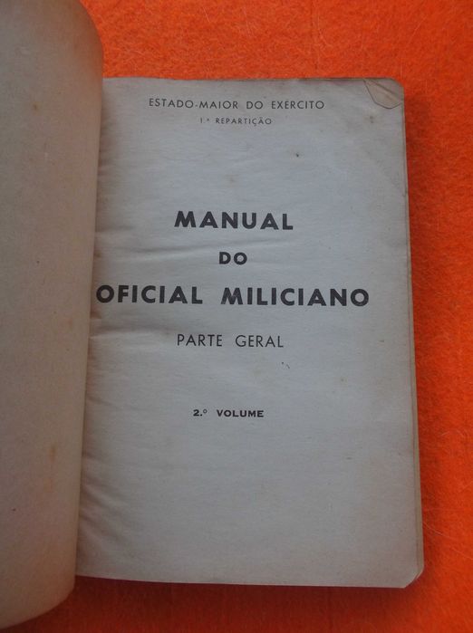 Manual do Oficial Miliciano  Parte Geral- 2 Volumes