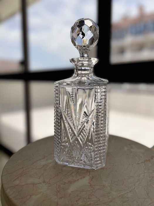 Garrafa em Cristal Superior Lapidado - Stephens