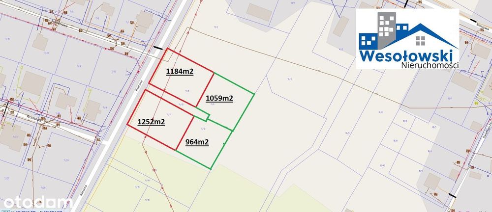 Działki budowlane w Bożewie ,20 km od Płocka - Widok 3