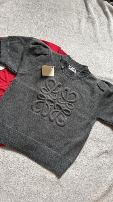 Кофтинки лоеве лоеве светр, сіра, червона