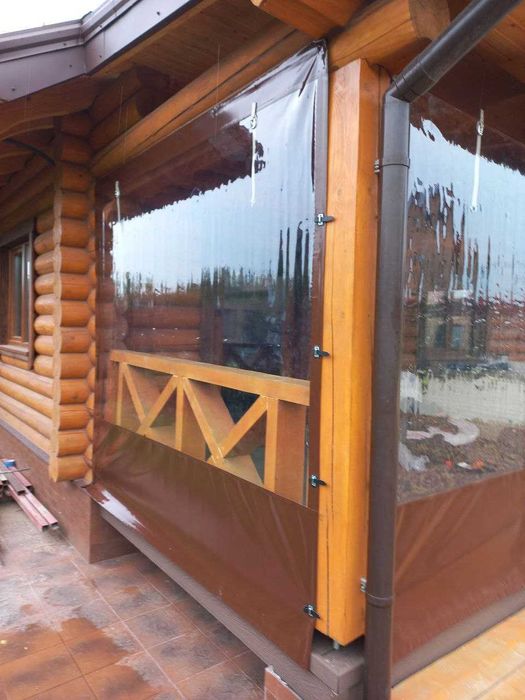 М'які вікна-штори ПВХ для альтанки/тераси