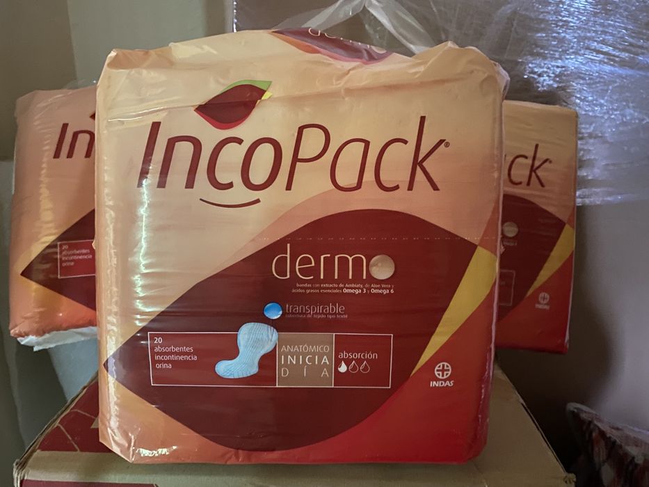Pensos higiénicos IncoPack para incontinência