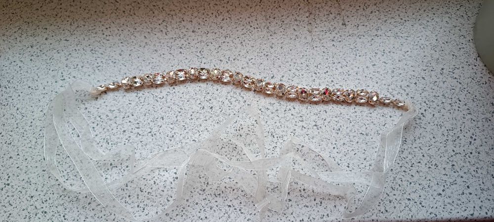 Sprzedam nową złotą korone ślubną, nową ozdobę do włosów