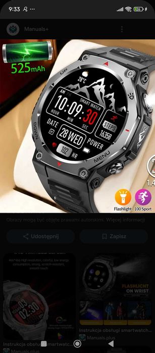 Smartwach ipx8 ,120 trybów sportowych