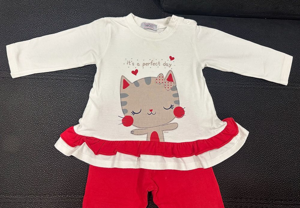 Camisola + Calças Vermelhas (12 M) Nico