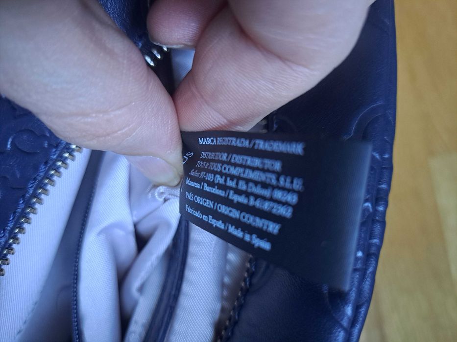 Mala de tiracolo média Mossaic em Pele - Marca Tous - Nova!