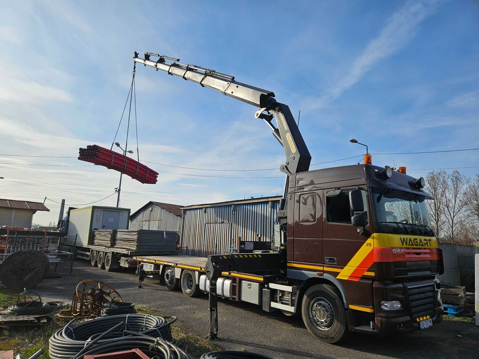 Transport HDS kontenery usługi HDS maszyny dźwigi lawety TANiO